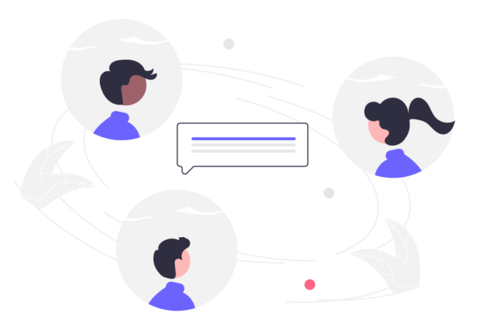 Discussion between colleagues